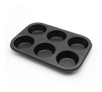 QVK Lot de 6 moules à pudding Yorkshire antiadhésifs pour pâtisserie, frittatas, muffins, quiches, gâteaux au pudding