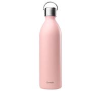 Qwetch Bouteille isotherme ACTIVE 1 L double paroi inox, anse, 24h froid/12h chaud, rose pastel