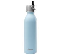 Qwetch Bouteille isotherme Active – Bouchon sport – 600 ml – Bleu