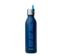Qwetch - Active w/ Bouchon Sport - Bouteille isotherme Level Up Bleu Nuit - 600 ml