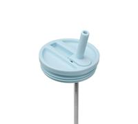 QWETCH Bouchon Étanche avec Paille Rabattable - Compatible Travel Cup Couvercle Hermétique pour Tumbler Isotherme - Accessoire Gourde Inox - Anti-Fuite & Hydratation Facile - Pastel Bleu