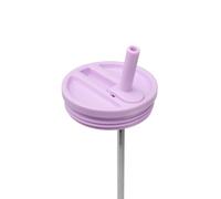 QWETCH Bouchon Étanche avec Paille Rabattable - Compatible Travel Cup Couvercle Hermétique pour Tumbler Isotherme - Accessoire Gourde Inox - Anti-Fuite & Hydratation Facile - Lavande