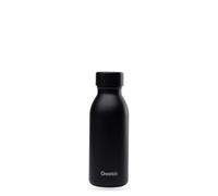 Qwetch - Bouteille Isotherme 350 ml Noir - ICON - Gourde Ultra-Compacte & Élégante en Inox Recyclé - 24h Froid/12h Chaud - Étanche & Nomade