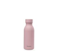 Qwetch - Bouteille Isotherme 350 ml Pastel Rose - ICON - Gourde Ultra-Compacte & Élégante en Inox Recyclé - 24h Froid/12h Chaud - Étanche & Nomade