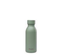 Qwetch - Bouteille Isotherme 350 ml Vert Tilleul - ICON - Gourde Ultra-Compacte & Élégante en Inox Recyclé - 24h Froid/12h Chaud - Étanche & Nomade