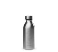 Qwetch - Bouteille Isotherme 500ml Inox Brossé - ICON - Gourde Design Compacte et Élégante Inox Recyclé - 24h Froid et 12h Chaud - Etanche