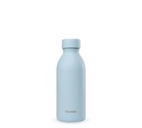 Qwetch - Bouteille Isotherme 500ml Pastel Bleu - ICON - Gourde Design Compacte et Élégante Inox Recyclé - 24h Froid et 12h Chaud - Etanche