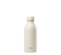 Qwetch - Bouteille Isotherme 500ml Sable - Icon - Gourde Design Compacte et Élégante Inox Recyclé - 24h Froid et 12h Chaud - Etanche