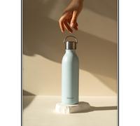 ACTIVE Bouteille isotherme double paroi en Inox avec poignée Qwetch 600 ml bleu pastel