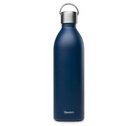 ACTIVE Bouteille isotherme double paroi en Inox avec poignée Qwetch 1 L Bleu Marine