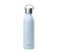 Qwetch - Bouteille Isotherme Active Pastel Bleu 600ml - Gourde avec Anse Inox Recyclé - 24h Froid et 12h Chaud - Etanche & Compacte
