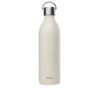 Qwetch - Bouteille Isotherme Active Sable 1L - Gourde avec Anse Inox Recyclé - 24h Froid et 12h Chaud - Etanche & Compacte