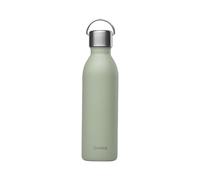 Qwetch - Bouteille Isotherme Active Vert Tilleul 600ml - Gourde avec Anse Inox Recyclé - 24h Froid et 12h Chaud - Etanche & Compacte