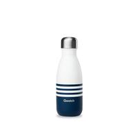 Bouteille isotherme double paroi en Inox Qwetch 260 ml Marinière Bleu