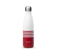 Qwetch - Bouteille Isotherme Marinière Rouge 500ml - Gourde Nomade Inox - 24h Froid et 12h Chaud - Etanche, Sans BPA & Réutilisable - Gourde isotherme pour Sport, Voyage, Bureau, Randonnée