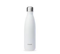 Qwetch - Bouteille Isotherme Matt Blanc 500ml - Gourde Nomade Inox - 24h Froid et 12h Chaud - Etanche, Sans BPA & Réutilisable - Gourde isotherme pour Sport, Voyage, Bureau, Randonnée