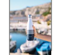 Bouteille isotherme double paroi en Inox Qwetch 500 ml Marinière Bleu