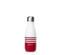 Bouteille isotherme double paroi en Inox Qwetch 260 ml Marinière Rouge