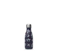 Qwetch - Bouteille Isotherme Originals Hanami Bleu 260ml - 24h Froid et 12h Chaud - Etanche & Réutilisable - Gourde inox isotherme pour Sport, Voyage, Bureau, Randonnée