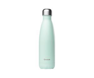 QWETCH - Bouteille isotherme Originals - Vert pastel 500ml - Bouteille nomade en acier inoxydable - 24h froid et 12h chaud - Etanche, sans BPA & réutilisable