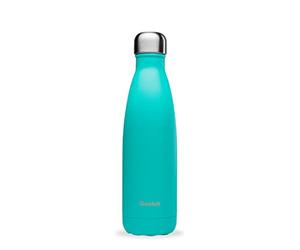 Qwetch - Bouteille Isotherme Pop Bleu Lagon 500ml - Gourde Nomade Inox - 24h Froid et 12h Chaud - Etanche, Sans BPA & Réutilisable - Gourde isotherme pour Sport, Voyage, Bureau, Randonnée