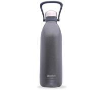 Qwetch - Bouteille Isotherme TITAN ROC 1,5L Gris - Ultra Résistante avec Revêtement Anti-Rayures - 48h Froid / 16h Chaud - Étanche, Lavable au Lave-Vaisselle - Gourde Inox avec Poignée