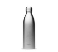 QWETCH - Bouteille One Inox Ultra Légère - Inox Brossé 1L - Gourde Simple Paroi - Etanche, Sans BPA & Réutilisable - Gourde inox du quotidien, non isotherme