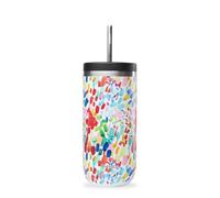 QWETCH - Cold Cup Isotherme 600ml Arty - 24h Glacé & 12 Froid - Inox Recy nti-Éclaboussure - Idéale pour Boissons Fraîches, Bubble Tea et Café Glacé