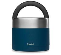 Qwetch - Lunch Box Isotherme 850 ml Matt Bleu Granite - Boîte Alimentaire
