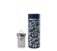 Théière isotherme avec infuseur inox QWETCH 500 ml Flowers bleu nuit