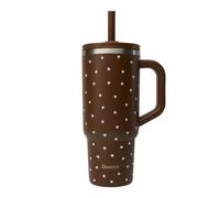 QWETCH TRAVEL CUP isotherme double paroi en Inox avec bouchon étanche 900 ml Cozy chocolat