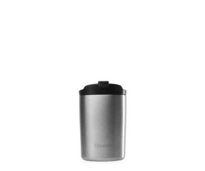 Qwetch - Travel Mug Isotherme - Inox Brossé - Mug de Voyage et Gobelet Isotherme, Étanche en inox 304 Thermo Café et Thé 6h Chaud &12h Froid, Bureau, Voiture et Café à Emporter 240ml