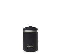 QWETCH - Travel Mug Isotherme - Noir 240ml - Thermo Café & Thé en Inox - 6h Chaud et 12h Froid - Étanche, Mug de voyage