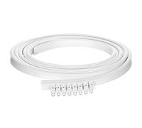 QWORK® 1 Pièces 5 m Rail de Rideau, Rail de Plafond, Rideau de Plafond Flexible Rail pour Rail de Rideau avec Système de Rail Rideau Lit Diviseur