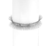 QWORK® 1 pièces Dispositif Anti-martres, Anti-martres fouines Chats, Acier Inoxydable 304, pour la Maison, la gouttière et l'arbre, 100 cm de Long, Peut être coupé