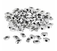 QWORK® 100 pièces Écrous à rainure en T, écrous à rainure en T M6 pour profilés en aluminium de 30 mm
