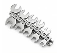 QWORK® 10pièces têtes de clés à fourche rowfoot, 10-19mm