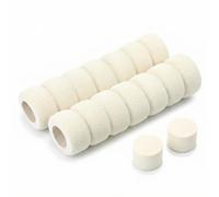 QWORK® 2 Pcs Protecteur pour Poignée de Porte, Housse de Protection en Doux Mousse pour Poignées de Porte et de Fenêtre (Beige)