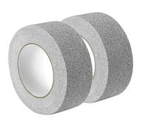 QWORK® 2 Rouleaux bande antiderapante, 5 cm x 10 m/rouleau ruban adhésif fort, gris ruban pour marches d'escalier, pour usage intérieur et extérieur