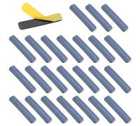 QWORK® 25 Pièces Patins 16x75 mm - Glisseurs Rectangulaires pour Meubles Lourds - Protection de Sols, Tapis et Carrelage - Autocollants PTFE pour Chaises, Canapés et Armoires