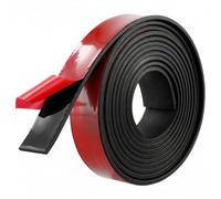 QWORK® 3 Meter Bande de Caoutchouc Adhésive 25mm x 3mm - Rouleau Caoutchouc Néoprène pour Joints, Sols, Isolation, Bricolage