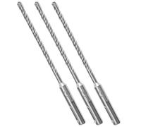 QWORK® 3 pièces 6 x 160 mm foret à béton SDS Plus, pour béton, brique et pierre avec conception à 4 tranchants