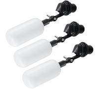 QWORK® 3 Pièces Robinet flotteur 1/2", vanne de contrôle automatique du niveau d'eau réglable pour réservoirs, étangs et systèmes hydroponiques