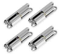 QWORK® 4 Pcs Charnière de Porte de Rénovation Palier à Glissement Sans Entretien, Charnières de Porte à Visser Démontable pour Portes en Bois et Métal