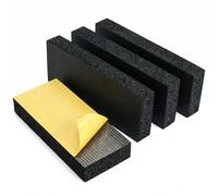 QWORK® 4 Pièces 3 cm Mousse Protections Très Épaisse pour Mur de Garage, Plaque Mousse Protection Autocollantes pour Voiture et Garage - 30 x 10 x 3 cm