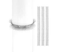 QWORK® 4 pièces Dispositif Anti-martres, Anti-martres fouines Chats, Acier Inoxydable 304, pour la Maison, la gouttière et l'arbre, 50 cm de Long, Peut être coupé