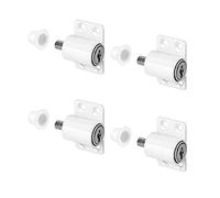 QWORK 4 Pièces Verrous de Fenêtre Porte, Serrure Porte Coulissante, Serrures Pour Fenêtre, Pour La Maison Et L'école, Blanc