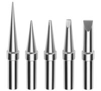 QWORK® 5 Pièces pointes de soudage, panne fer à souder, compatible avec Weller WESD51, WES51, WE1010NA