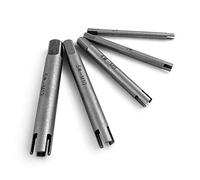 QWORK® 5PCS Extracteur de robinet, Extracteur de taraudage, Extracteur de vis Acier,Vis Stripped Jeu de robinets extracteurs