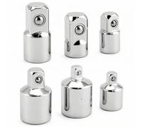 QWORK® 6 pièces adaptateur douille, outil de conversion d'impact, pour cliquet à percussion, 1/4" à 1/2", 3/8" à 1/2", 1/4" à 3/8", 1/2" à 3/8",1/2" à 1/4", 3/8" à 1/4"
